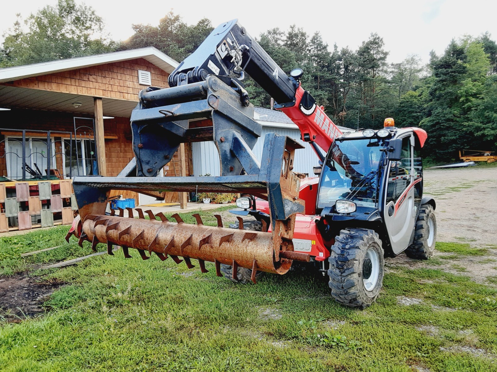 Royer Bunker Silage Shaver Defacer Rake 6596 Telehandler Wheel Loader ...