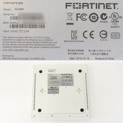 Fortigate Fortinet Firewall FG-90D w/o Adapter Appliance No License Secure Used - 第 3/4 張圖片