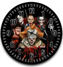 Halloween chucky Pennywise it Freddy Krueger scream Wall Clock Halloween decor