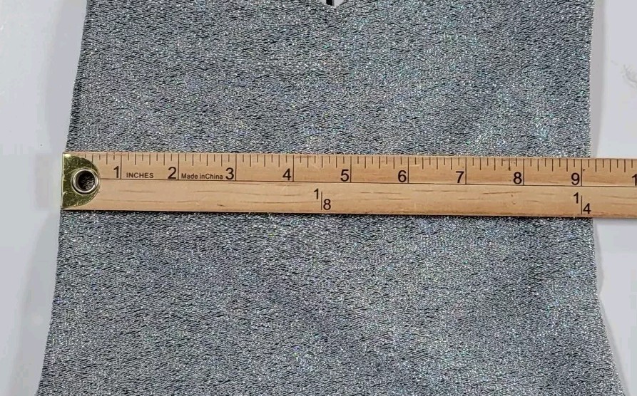 Divided H&M Mini Dress XXS Glitter Bodycon Silver   thumbnail 5