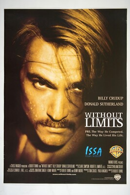 WITHOUT LIMITS Original INT HV movie poster 1998 BILLY CRUDUP, DONALD SUTHERLAND