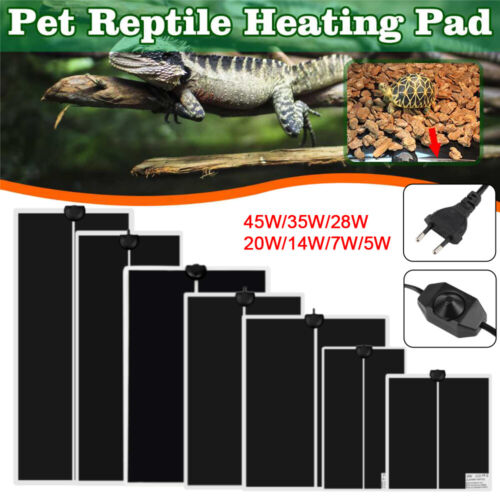 Pet Reptile Heater Under Tank Heating Pad Aquarium Warming Heat Lizard Mat 220V - Afbeelding 1 van 19