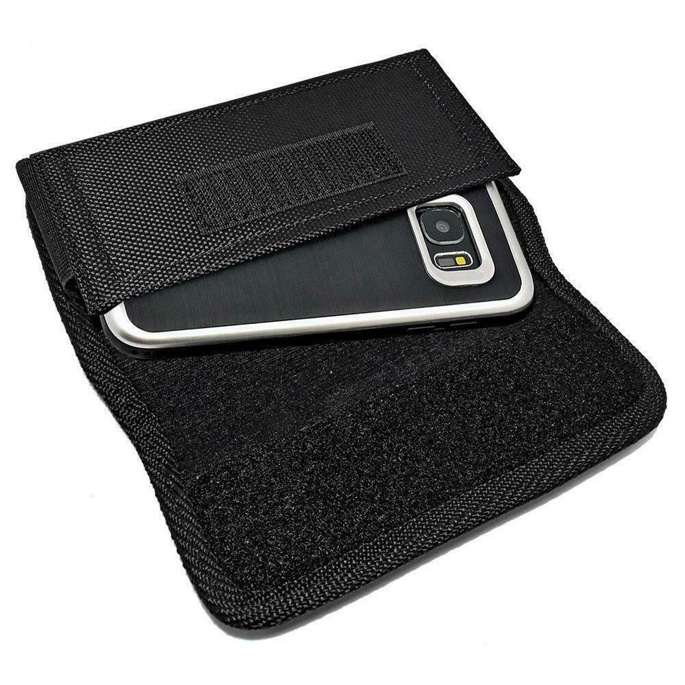 BLACK PU LEATHER & RUGGED CASE FOR IPHONE CARRYING POUCH BELT CLIP HOLSTER COVER - Image 4 of 4
