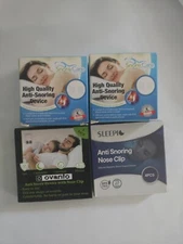 Anti-Snoring Device Variety See Pics (Pack of 4) 2 Snore Care & 2 With Nose Clip