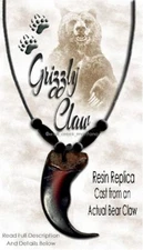 BEAR CLAW NECKLACE - FREE SHIP - INDIAN STYLE JEWELRY REPLICA GRIZZLY - NEW #FB'