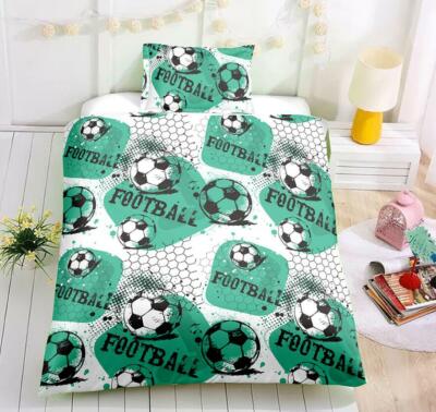 3D Grafik Fußball NAM92538 Bett Kissenbezüge Decke Bettdecke Abdeckung Set Fay