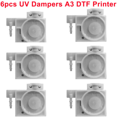 ACHI 6pcs Ink Dampers Ink Bags Ink Sac For A3 DTF Printers White