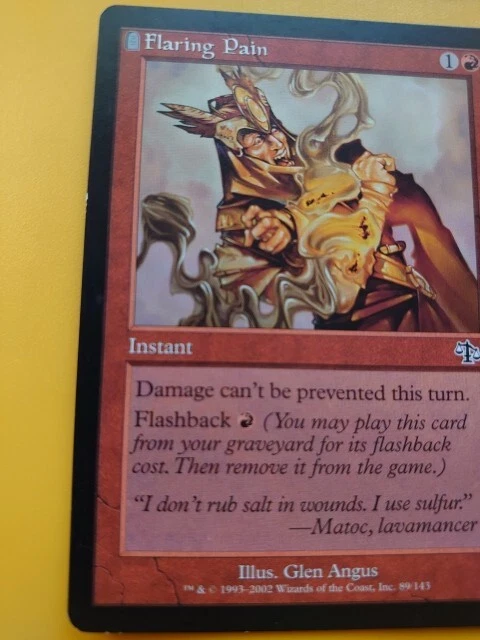 Flaring Pain. Judgment Instant.  Magic the Gathering Card. - Image 3 of 4