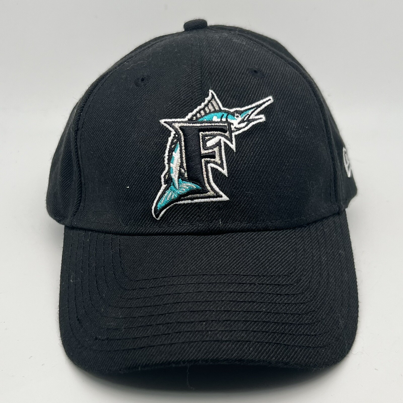 Florida Marlins Adjustable Baseball Hat Cap Black MLB Genuine Merch. New Era