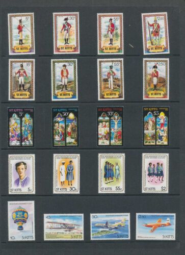 ST KITTS Royalty Officials Sheets Art MNH (44 Items) (AB28