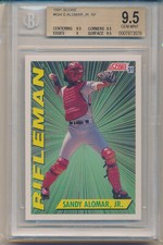 1991 Score Sandy Alomar, Jr. (Master Blaster) (#694) BGS9.5 BGS