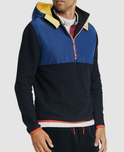 $298 Tommy Hilfiger Men Blue Hooded 