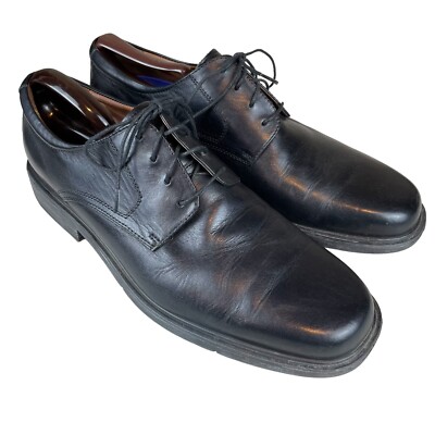 Florsheim Comfortech Men 12 D Derby Black Leather Bio 