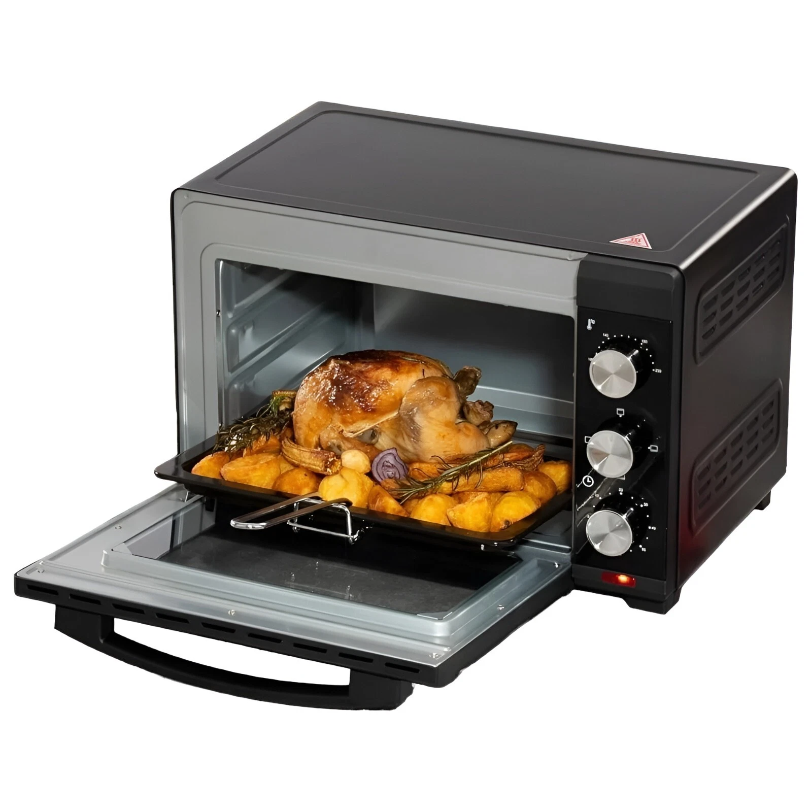 Daewoo 25L Mini Oven & Grill 1600W Powerful Heating 60-Min Timer & Temp Control