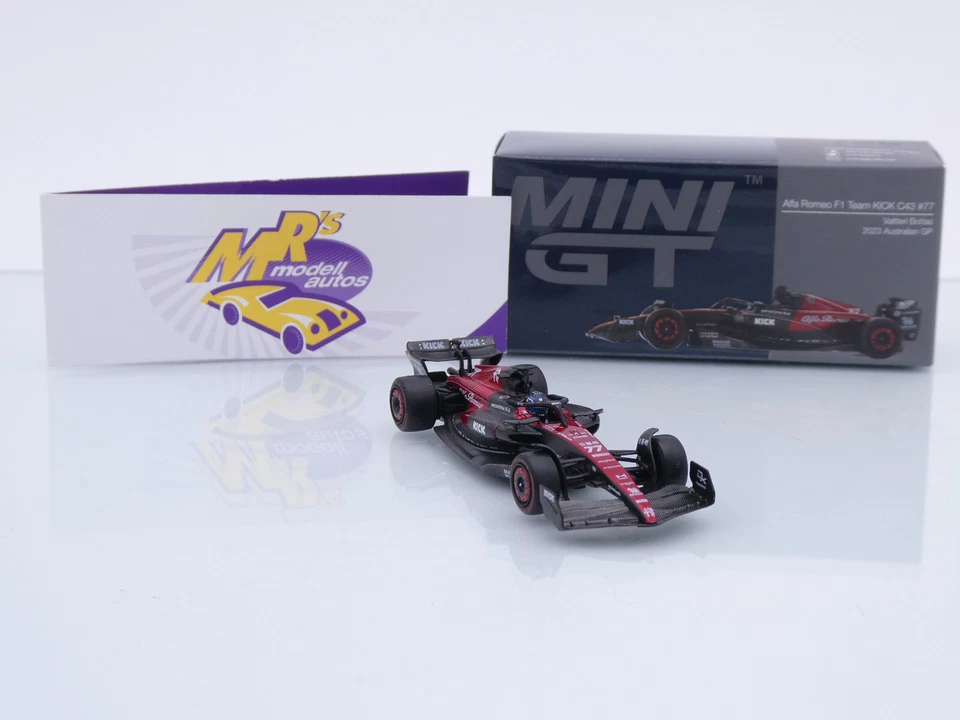 TSM Mini GT MGT00729-L # Alfa Romeo C43 F1 Australia GP 2023 " V. Bottas " 1:64 - Bild 4 von 4