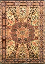 Tabriz Persian rug 60 raj wool and silk size:160x100