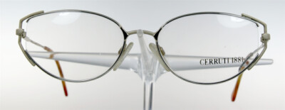CERUTTI 1881 1819 Metall Vollrand Brille Brillengestell Gold/Silber NEU