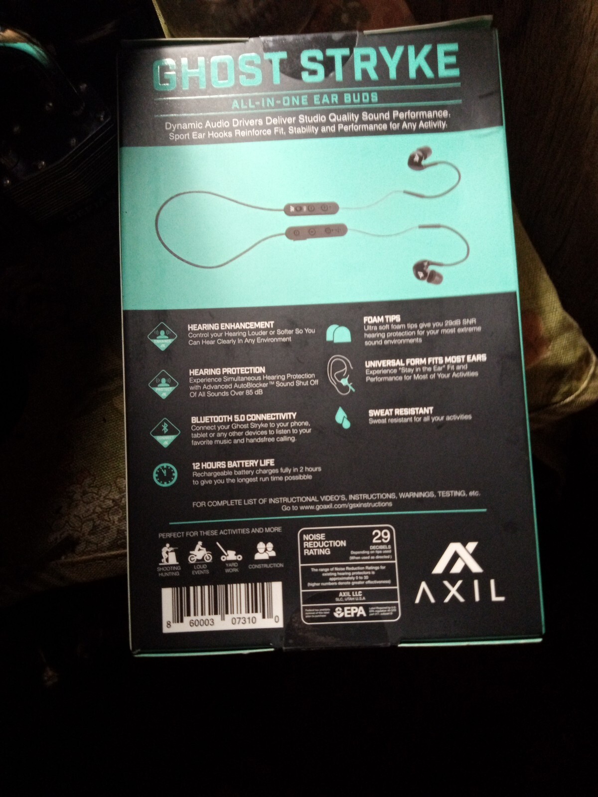 AXIL GS Extreme 2.0 Ear Protection Ear Buds Hearing Enhancement