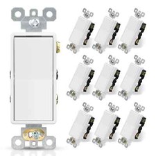 4 Way Decorative Light Switch 15Amp 120/277 V...