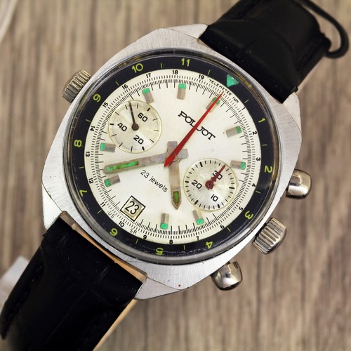 Poljot polyot 3133 USSR Soviet men's military air force wristwatch chronograph - Picture 4 of 11