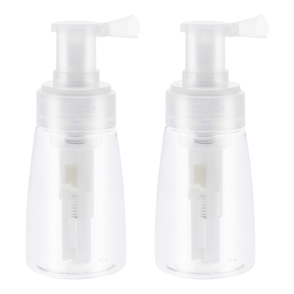 2 PCS Powder Spray Bottle Dry Sprayer Clear Hair Gel Travel Dryer Bottles