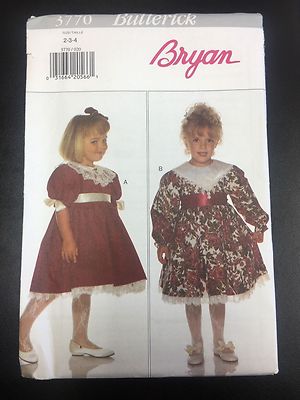 Butterick #3770 Children's Dress - Multiple Sizes