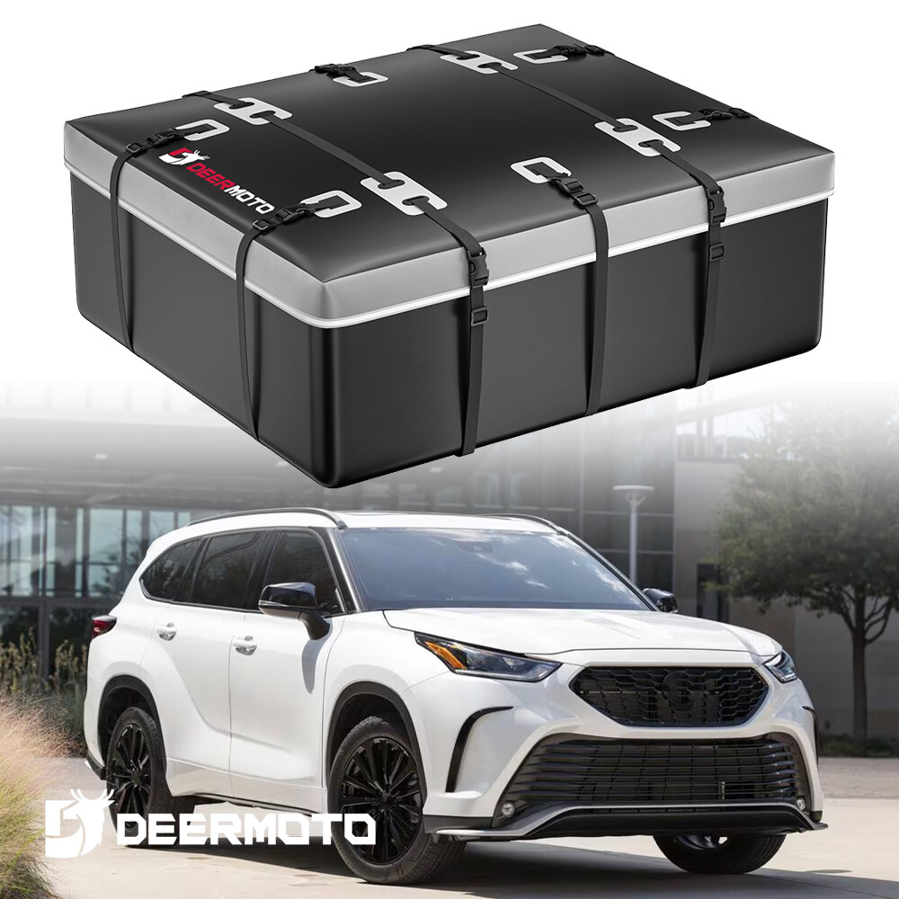 For Toyota Highlander 21 Cubic Feet Roof Top Cargo Carrier Bag 600D  Waterproof