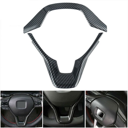 Carbon Steering Wheel Frame Cover Trim Accessories For Honda Accord 2018-2022 - Picture 1 of 6