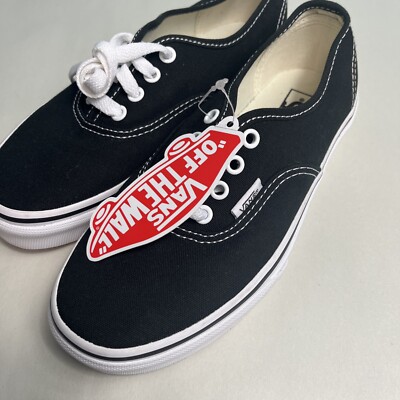 Vans Authentic Unisex Shoes Black size
