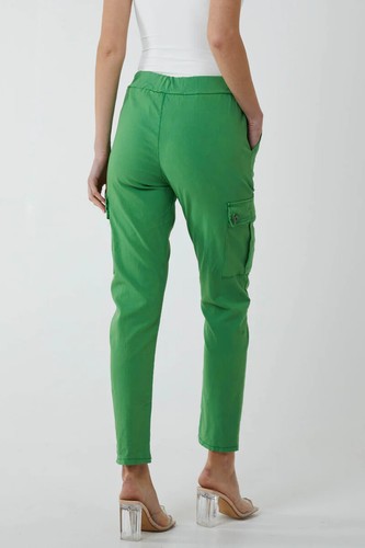 Übergrößen Damen Magic Super Stretch Jogger Cargo Taschenhose Hose - Bild 61 von 65