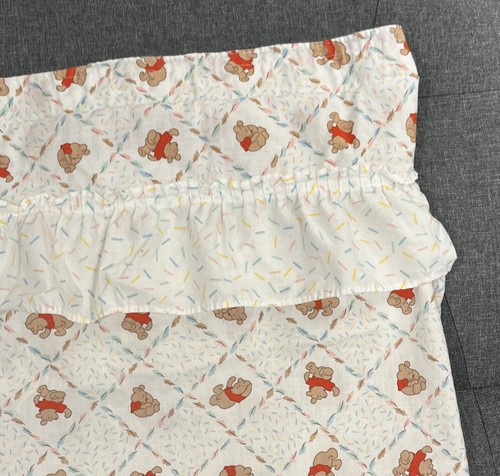 2 Vtg Sears Roebuck Perma Prest Winnie the Pooh Window Ruffle Curtains L51” W46” - Picture 2 of 9