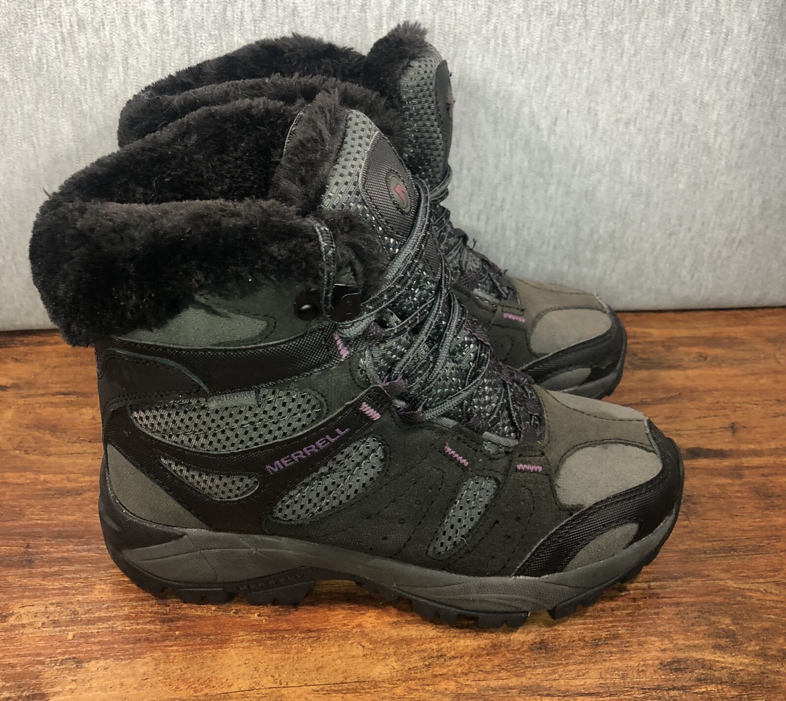 Stivali da trekking invernali Merrell donna taglia 6 5 Kiandra neri impermeabili 200 g
