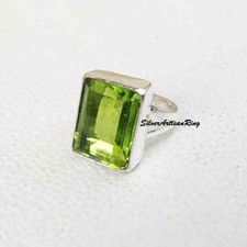 Peridot Ring  925 Sterling Silver Ring  Handmade Ring  Bohemian Ring All Size