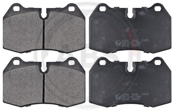 A.B.S. 36958 Bremsbelagsatz, Scheibenbremse Vorne FüR BMW Ferrari Maserati-image