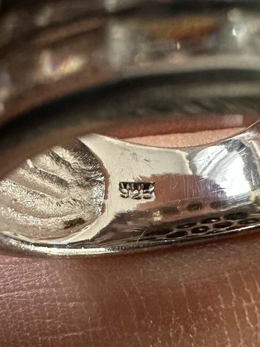 Bague ( grosse ) en Argent Massif 925 - Foto 7 di 7
