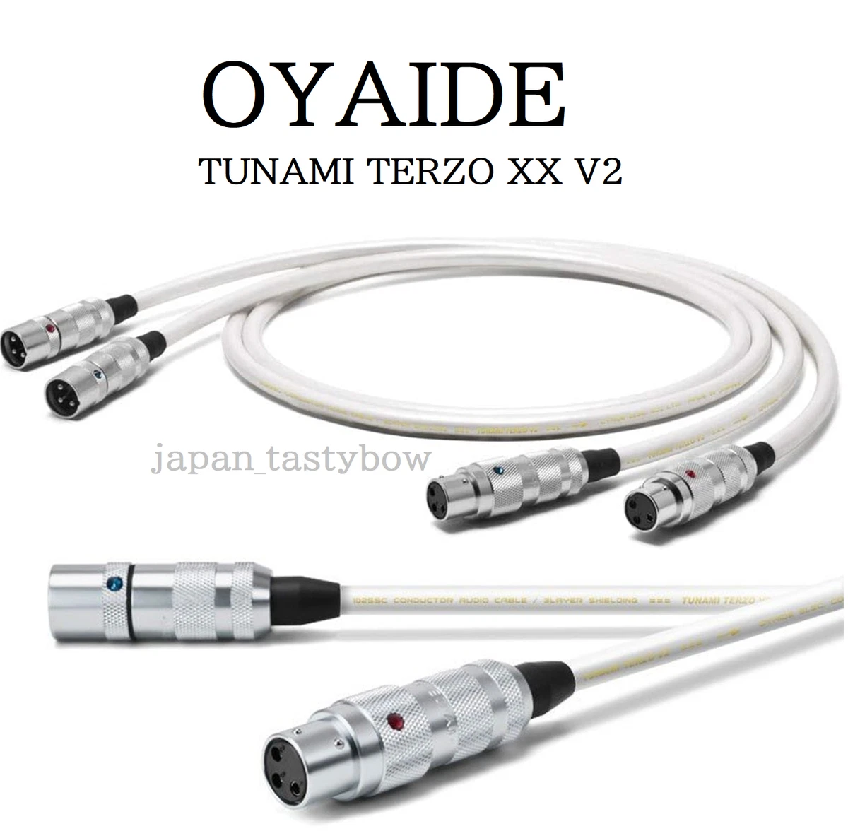 自作XLRケーブル　Oyaide TUNAMI TERZO V2使用 自作XLRケーブル Oyaide TUNAMI TERZO V2使用 自作XLRケーブル