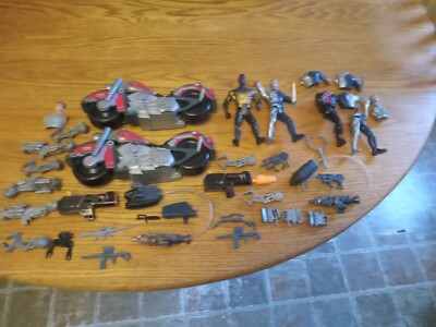 Vintage  Terminator 2 Figures & Weapons BIG LOT Motorcycle Parts FREE shipping!
