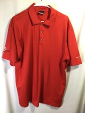 Nike Golf Fit Dry Red XL Shirt Sleeve Polyester Golf Shirt P1