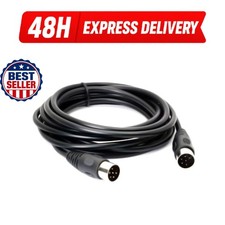 GLHONG MIDI DIN 6 Pin Cable Male to Male 9.8 Ft Audio Cord