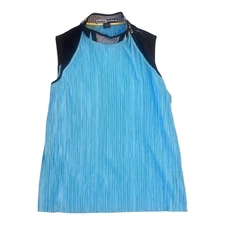 Jamie Sadock Turquoise Golf Tank Mock Neck Size XL