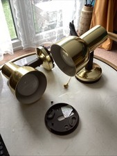 Vintage Maclamp Spot Lights Gold Coloured Tarnished With Age 