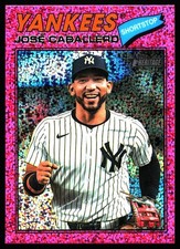 2026 Topps Heritage Baseball - Pink Sparkle - #328 Jose Caballero