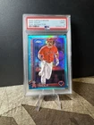 2025 Topps Chrome Baseball Mike Trout PSA 9  Mint Teal  /299 Angels