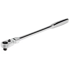 Powerbuilt 1/4 Inch Drive 72 Tooth Pro Tech 9 Inch Long Reach Flex Head Ratchet