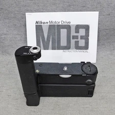 Nikon MD-3 Motor Drive & MD-2 Battery Pack for F2 Cameras Clean Untested
