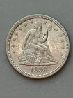 1858 Seated Liberty  Quarter--Nice XF Coin--Likely Cleaned