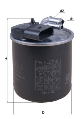 Kraftstofffilter Knecht KL 914 FÜR Mercedes-image