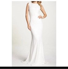 Noel And Jean by Katie May Theo Low Back Crepe Mermaid Gown, Size 12