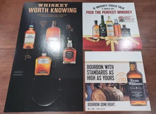(Lot of 3) Liquor Store Advertising Display Signs, Kentucky Bourbon Whiskey
