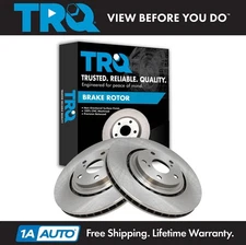 TRQ Disc Brake Rotor Pair Front Left & Right LH RH for Toyota Lexus